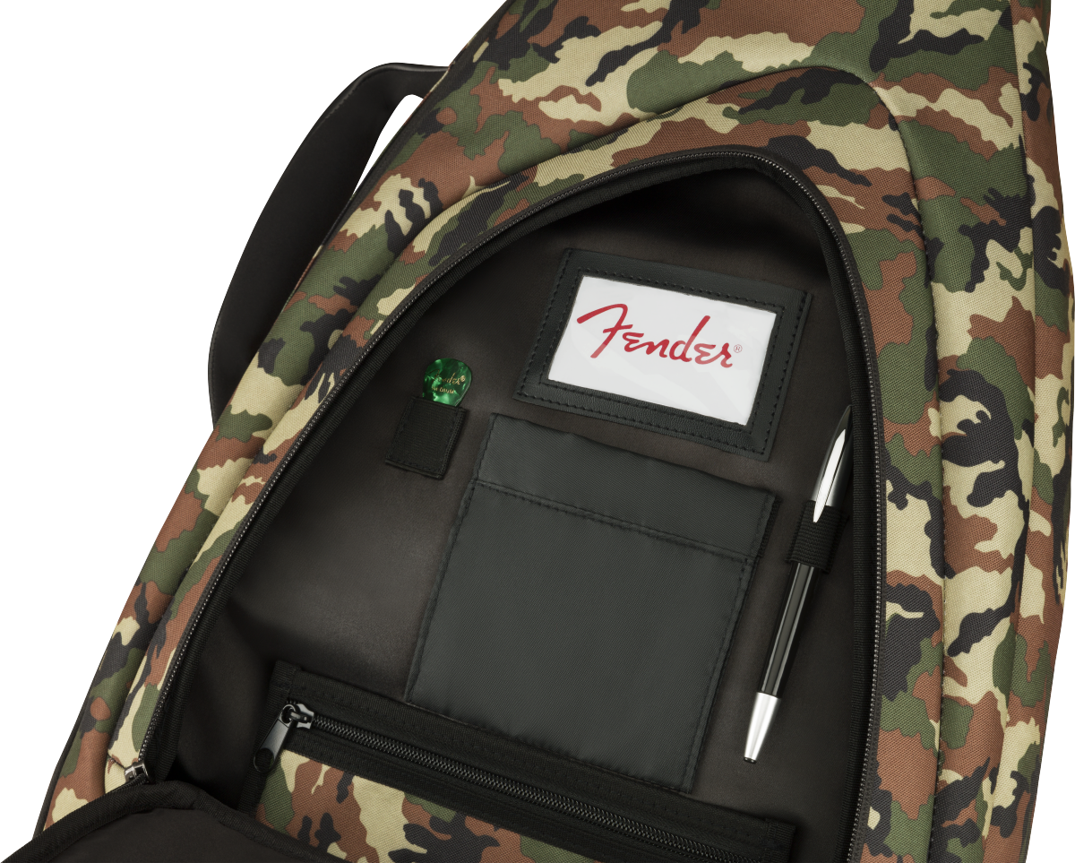 Fender Fe920 Camo Electric Guitar Gig Bag Woodland Camo - Bolsa para guitarra eléctrica - Variation 5