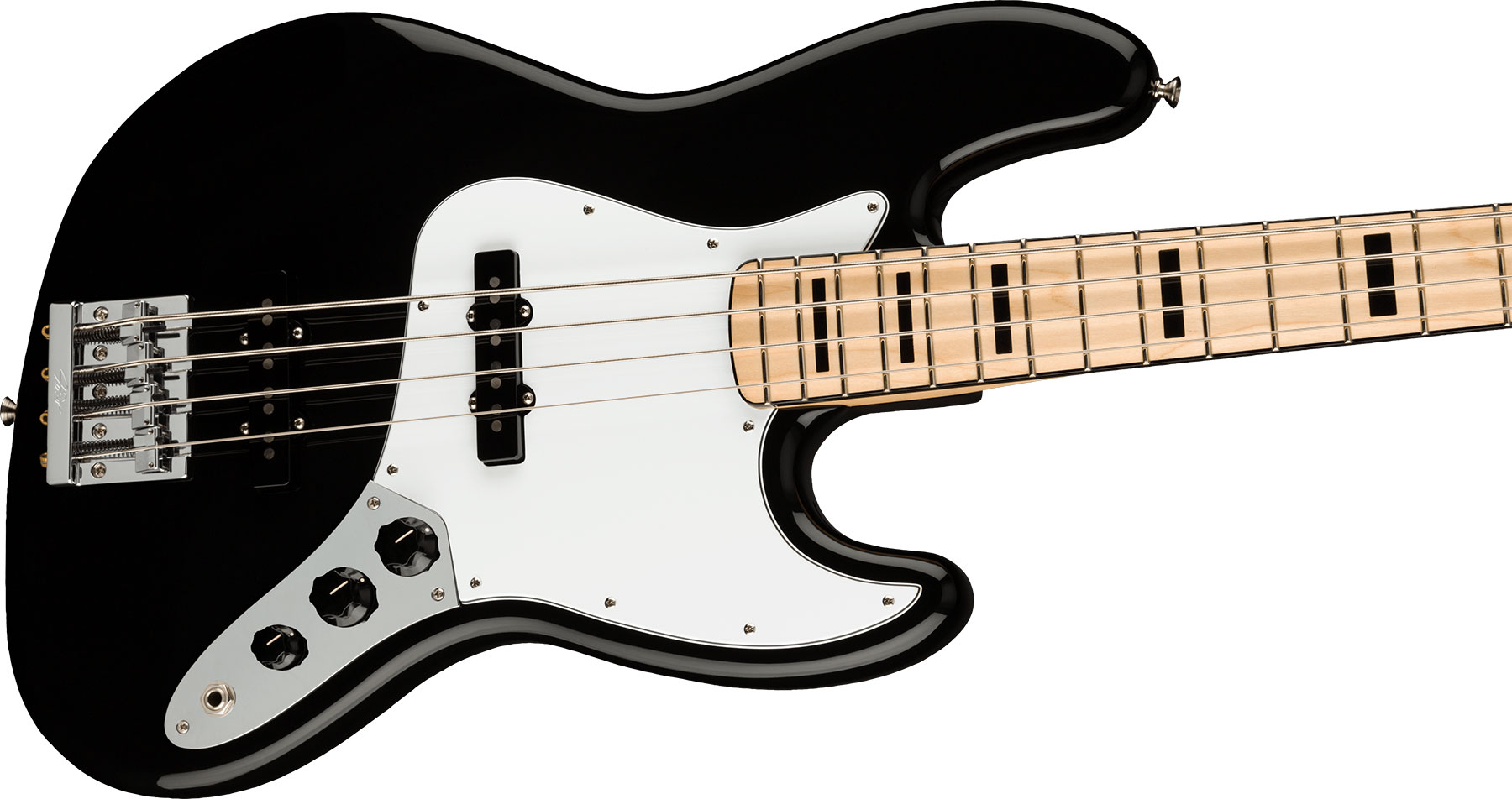 Fender Geddy Lee Jazz Bass Signature Mex Mn - Black - Bajo eléctrico de cuerpo sólido - Variation 2