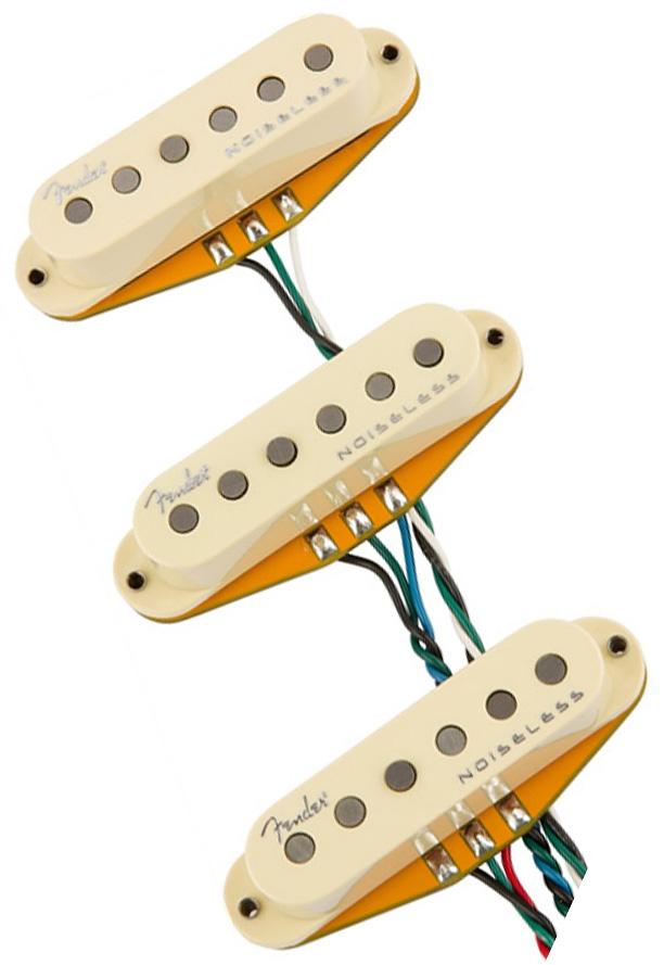 Pastilla guitarra eléctrica Fender Gen 4 Noiseless Stratocaster Pickups  3-Set
