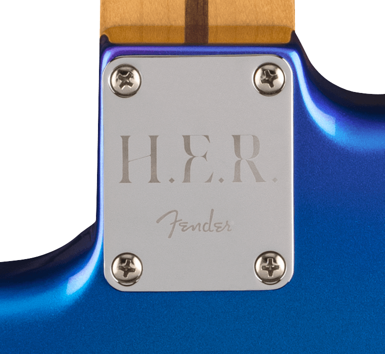 Fender H.e.r. Strat Ltd Signature Mex 3s Trem Mn - Blue Marlin - Guitarra eléctrica con forma de str. - Variation 4
