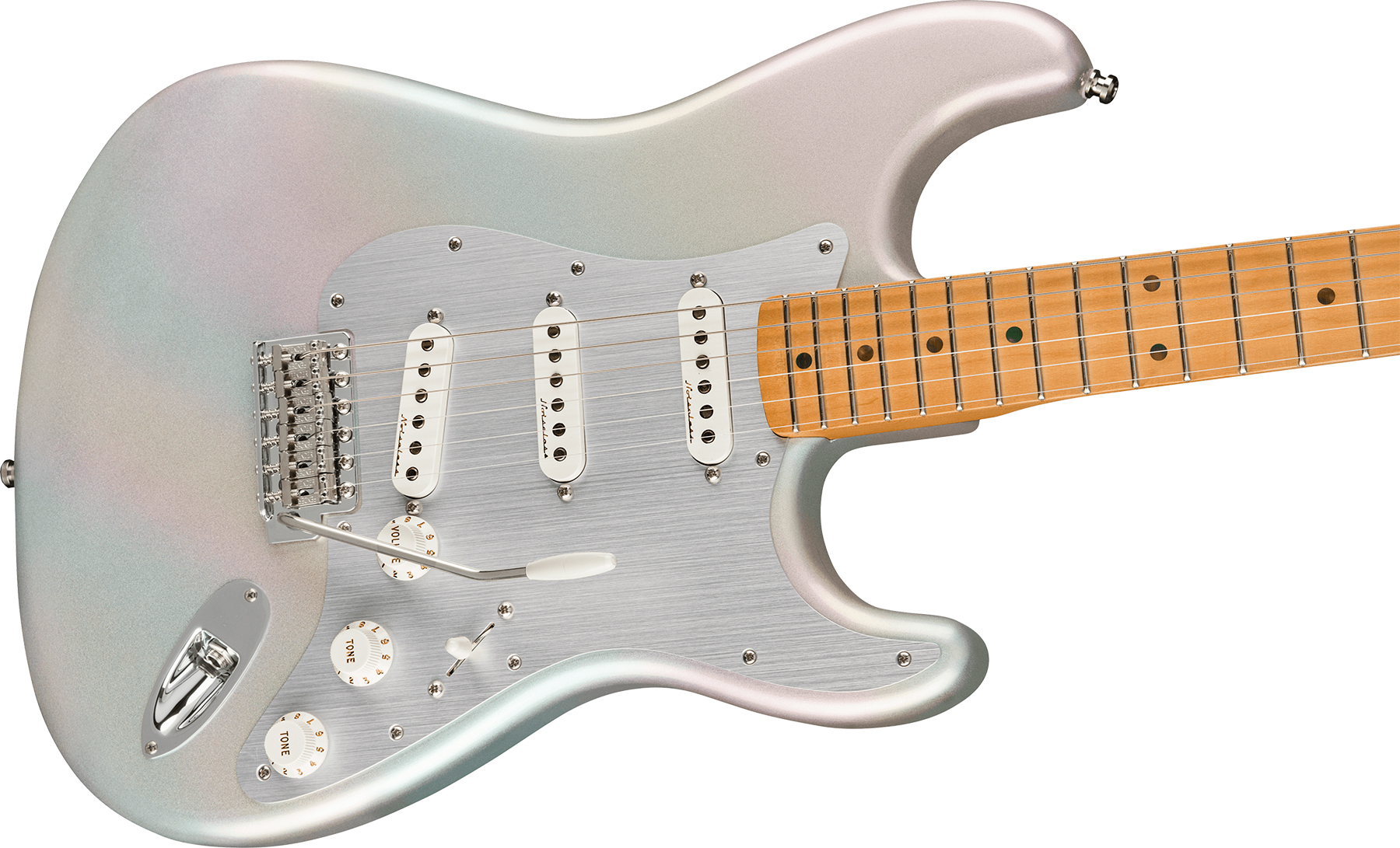 Fender H.e.r. Strat Signature Mex 3s Trem Mn - Chrome Glow - Guitarra eléctrica con forma de str. - Variation 2