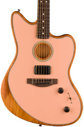 Guitarra folk Fender Acoustasonic Player Jazzmaster (MEX, RW) - Shell pink