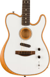 Guitarra folk Fender Acoustasonic Player Telecaster (MEX, RW) - Arctic white