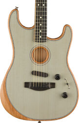 Guitarra folk Fender American Acoustasonic Stratocaster - Transparent sonic blue