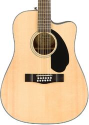 Guitarra folk Fender CD-60SCE-12 12-String - Natural