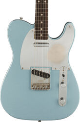 Guitarra eléctrica con forma de tel Fender Chrissie Hynde Telecaster (MEX, RW) - Road worn faded ice blue metallic 