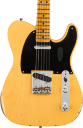 Guitarra eléctrica con forma de tel Fender Custom Shop 70th Anniversary Broadcaster Ltd - Relic aged nocaster blonde