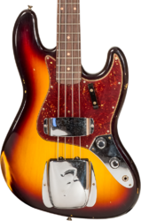 Bajo eléctrico de cuerpo sólido Fender Custom Shop 1962 Jazz Bass #CZ569015 - Relic 3-color sunburst