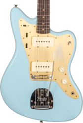 Guitarra electrica retro rock Fender Custom Shop 1959 250k Jazzmaster #CZ576203 - Journeyman relic aged daphne blue