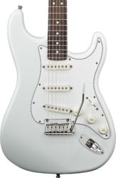 Guitarra eléctrica con forma de str. Fender Custom Shop Jeff Beck Stratocaster (USA, RW) - Olympic white