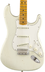 Guitarra eléctrica con forma de str. Fender Jimi Hendrix Stratocaster Voodoo Child (MN) Custom Shop - Journeyman relic olympic white 