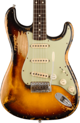 Guitarra eléctrica de autor Fender Custom Shop John Frusciante Stratocaster Masterbuilt Paul Waller - Heavy relic 3-color sunburst