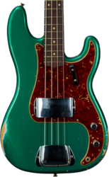 Bajo eléctrico de cuerpo sólido Fender Custom Shop 1960 Precision Bass #CZ590976 - Relic British Racing Green