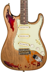 Guitarra eléctrica con forma de str. Fender Custom Shop Rory Gallagher Stratocaster Masterbuilt Dale Wilson - Heavy Relic 3-Color Sunburst