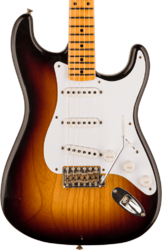 Guitarra eléctrica con forma de str. Fender Custom Shop 70th Anniversary 1954 Stratocaster Ltd - Journeyman relic wide-fade 2-color sunburst
