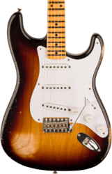 Guitarra eléctrica con forma de str. Fender Custom Shop 70th Anniversary 1954 Stratocaster Ltd - Relic wide-fade 2-color sunburst