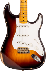 Guitarra eléctrica con forma de str. Fender Custom Shop 70th Anniversary 1954 Stratocaster Ltd #XN4158 - Relic wide-fade 2-color sunburst