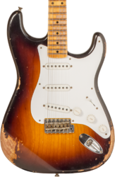 Guitarra eléctrica con forma de str. Fender Custom Shop 70th Anniversary 1954 Stratocaster Ltd #XN4309 - Heavy relic wide fade 2-color sunburst