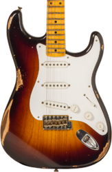Guitarra eléctrica con forma de str. Fender Custom Shop 70th Anniversary 1954 Stratocaster Ltd #XN4316 - Relic wide fade 2-color sunburst