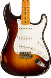 Guitarra eléctrica con forma de str. Fender Custom Shop 70th Anniversary 1954 Stratocaster Ltd #XN4345 - Relic wide-fade 2-color sunburst