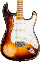 Guitarra eléctrica con forma de str. Fender Custom Shop 70th Anniversary 1954 Stratocaster Ltd #XN4378 - Super heavy relic 2-color sunburst