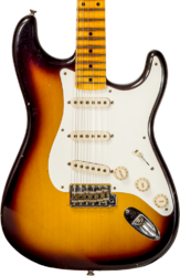Guitarra eléctrica con forma de str. Fender Custom Shop 1956 Stratocaster #CZ570281 - Journeyman relic aged 2-color sunburst