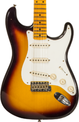 Guitarra eléctrica con forma de str. Fender Custom Shop 1956 Stratocaster #CZ571884 - Journeyman relic aged 2-color sunburst