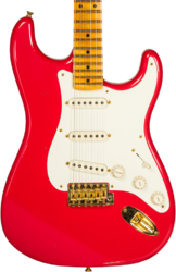 Guitarra eléctrica con forma de str. Fender Custom Shop 1956 Stratocaster #R130433 - Journeyman relic fiesta red 