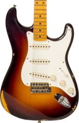Guitarra eléctrica con forma de str. Fender Custom Shop 1957 Stratocaster #CZ571791 - Relic wide fade 2-color sunburst