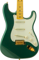 Guitarra eléctrica con forma de str. Fender Custom Shop Vintage Custom 1962 Stratocaster #R145062 - Time capsule sherwood green metallic