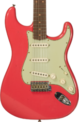 Guitarra eléctrica con forma de str. Fender Custom Shop 1959 Stratocaster #CZ569772 - Journeyman relic aged fiesta red