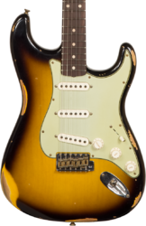 Guitarra eléctrica con forma de str. Fender Custom Shop 1959 Stratocaster #R117661 - Relic 2-color sunburst