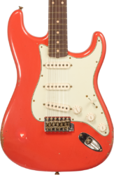 Guitarra eléctrica con forma de str. Fender Custom Shop 1959 Stratocaster #R133789 - Relic tahitian coral