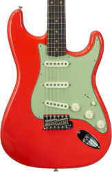 Guitarra eléctrica con forma de str. Fender Custom Shop Vintage Custom 1959 Stratocaster #R147785 - Time Capsule Fiesta Red