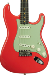 Guitarra eléctrica con forma de str. Fender Custom Shop Vintage Custom 1959 Stratocaster #R148219 - Time Capsule Fiesta Red