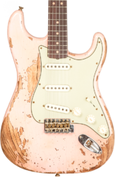 Guitarra eléctrica con forma de str. Fender Custom Shop 1963 Stratocaster #R136150 - Super heavy relic shell pink