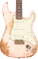 Guitarra eléctrica con forma de str. Fender Custom Shop 1963 Stratocaster #R136150 - Super Heavy Relic Shell Pink