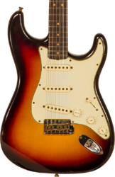 Guitarra eléctrica con forma de str. Fender Custom Shop 1964 Stratocaster - Journeyman relic target 3-color sunburst