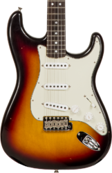 Guitarra eléctrica con forma de str. Fender Custom Shop 1964 Stratocaster #R114936 - Journeyman relic 3-color sunburst