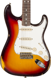 Guitarra eléctrica con forma de str. Fender Custom Shop Late 1964 Stratocaster #CZ569756 - Relic target 3-color sunburst