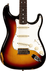 Guitarra eléctrica con forma de str. Fender Custom Shop Late 1964 Stratocaster #CZ568169 - Relic target 3-color sunburst