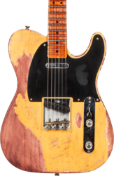 Guitarra eléctrica con forma de tel Fender Custom Shop 1952 Telecaster #128066 - Super heavy relic nocaster blonde