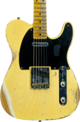 Guitarra eléctrica con forma de tel Fender Custom Shop 1953 Telecaster #R126760 - Heavy Relic Nocaster Blonde