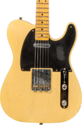 Guitarra eléctrica con forma de tel Fender Custom Shop 1953 Telecaster #R126793 - Journeyman relic aged nocaster blonde