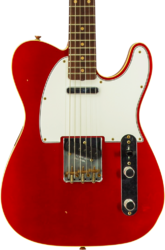 Guitarra eléctrica con forma de tel Fender Custom Shop Vintage Custom 1960 Telecaster #R147953 - Journeyman relic candy apple red
