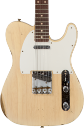 Guitarra eléctrica con forma de tel Fender Custom Shop 1960 Telecaster #CZ569492 - Relic natural blonde