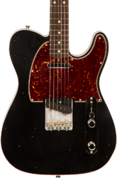Guitarra eléctrica con forma de tel Fender Custom Shop 1960 Telecaster Custom #R114759 - Journeyman relic black