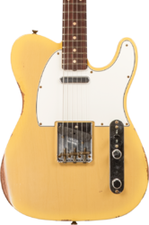 Guitarra eléctrica con forma de tel Fender Custom Shop 1960 Telecaster #R133843 - Relic natural blonde
