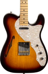 Guitarra eléctrica con forma de tel Fender Custom Shop '50s Thinline Telecaster #R128616 - Closet classic 2-color sunburst