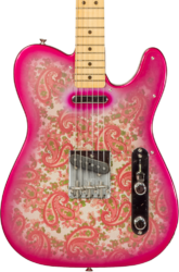 Guitarra eléctrica con forma de tel Fender Custom Shop 1968 Vintage Custom Telecaster #R126998 - Nos pink paisley